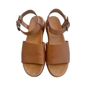 Madewell The Boardwalk Ankle Strap Sandals English Saddle Leather ND988 Womens 9